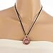 Chuvora Hand Blown Venetian Murano Glass Multi-Color Flower Mandala Art Pendant Necklace, 17-19 inches