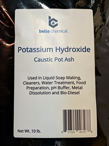 Potassium Hydroxide - (Caustic Potash) (90%) (Flakes) (4oz to 20pound) (20 Pound) Potassium Hydroxide - (Caustic Potash) (90%) (Flakes) (4oz to 20pound) (20 Pound)