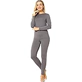 ViCherub Thermal Underwear for Women Fleece Lined Long Johns Base Layer Thermals Top and Bottom Set Cold Weather