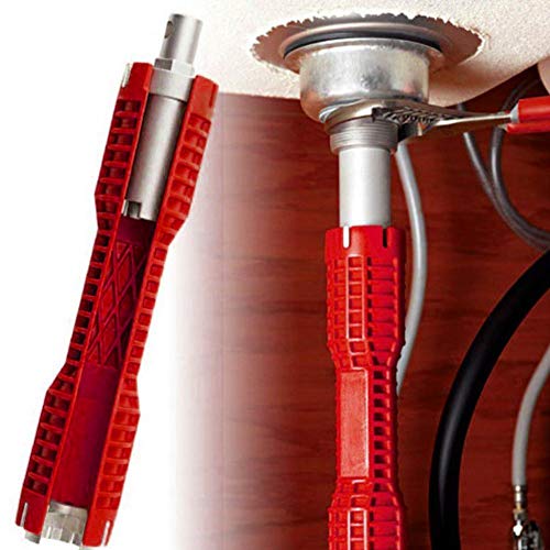 Wrench - 7 8 Inch Hex Nut Multifunction Sink Basin Faucet Wrench Household Bath Red Install Tap Spanner - Bridge Based Safety Faucet C-clamp Zb-dys Gels Audio Controllable Gaffers Remote - Thumbnail 2