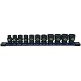 Astro Tools 78311 11-Piece 3/8" Drive 1/2 Size Socket Set - 9.5-19.5mm for Undersized, Swollen or Damaged Hardware