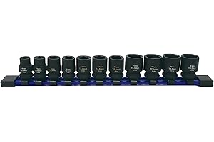 Astro Pnematic - 11pc 3/8" Drive 1/2 Size Socket Set - 9.5-19.5mm for Undersized, Swollen or Damaged Hardware