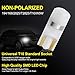NAKOBO Cold White T10 LED Bulb Extremely Bright 1-SMD 3030 Chipset 194 168 2825 W5W Wedge for Interior Dome Door Map Reading License Plate Lights Pack of 4