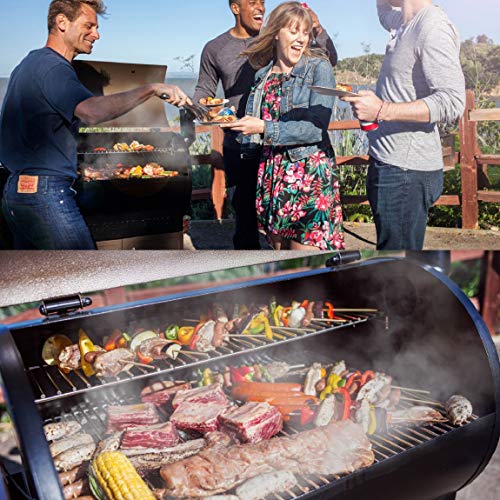 Z GRILLS ZPG-6002B 2020 New Model Wood Pellet Grill & Smoker, 6 in 1 BBQ Grill Auto Temperature Control, Bronze & Black