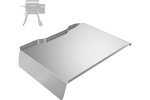 BMMXBI Drip Pan Tray Replacement for Traeger Ironwood 650 Pellet Grills, Drip Pan Heat Baffle Compatible with Traeger KIT0438 Part, Stainless Steel Traeger Pellet Grill Assossories