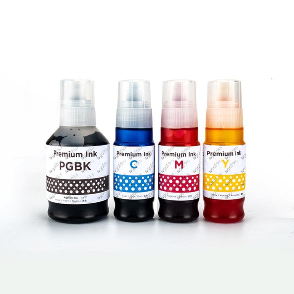 Go Inks 1 Set of 4 Ink Bottles (175ml/140ml) to replace Canon GI-56 Compatible/non-OEM for MAXIFY GX Series Printers