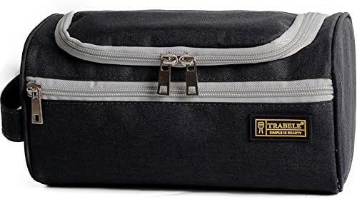 Toiletry Bag,Bussiness&amp;Travel Handing Bag,Perfect for Cosmetics,Toiletries and Makeup-Waterproof (Black)