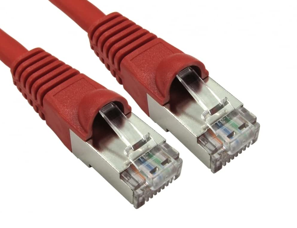 World of Data 10m CAT6A *600MHz* Network Cable RED - Professional Standard Ethernet Lead - LSZH - SSTP - FTP - 10GBASE-T (10 gigabit support) - 10Gbits/s (billion bits per second) 10 PACK