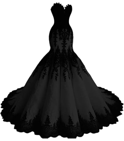 Kivary Gothic Black Lace Mermaid Long Formal Corset Sweetheart Prom Evening Dresses Royal Blue US2 : Clothing, Shoes & Jewelry