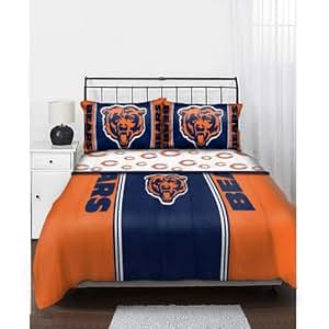 Amazon.com : NFL Chicago Bears Queen Bedding Set : Sports ...