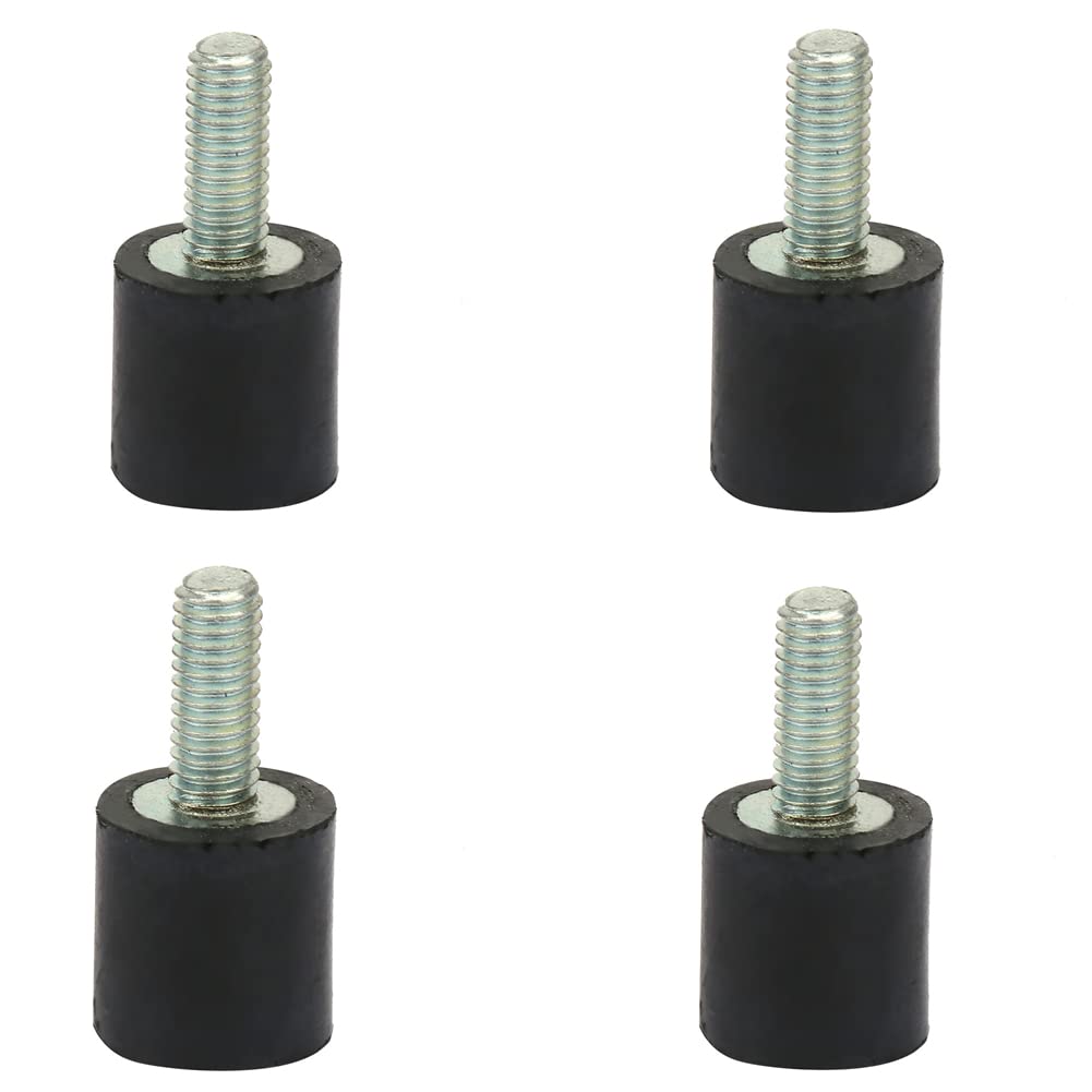 Anti Vibration Rubber Mounts M3 Thread 4 Pack Shock Absorber for Air Compressors Diesel Engines Water Pumps VD8x8 Size Engine Mount Isolator Vibration Dampener
