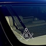 OwnTheAvenue Freemason Decal Bumper Window Sticker Masonic Compass Government 5