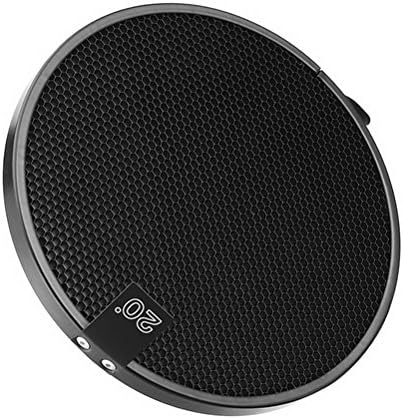 20 Degree Honeycomb Grid Black for 7-inch Reflector Diffuser Lamp Shade Dish by Ucland