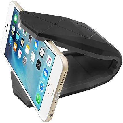TOPEREK Car Mount Holder Anti-slip Car Stand Cradle Dashboard Windshield Universal Phone Bracket Clip Dock with Suction Pad for Apple iPhone 7 6s Plus Samsung Galaxy Android Phones Black Gray