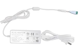Litever Power Supply, LED Transformer, White, 12VDC 3 Amps,110VAC to 12V DC, Max Output 3A, 36W. Standard 110VAC US Input Plug, 5.5mm x2.1mm Output Connector, for LED Light Strip and More