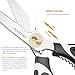 Kitchen Scissors Heavy Duty, KAIKING Come Apart Multifunctional Shears Stainless Steel, Professional Ultra Sharp for Kitchen Poultry, Meat, Fish, Herbs, Vegetables, BBQ (Black & White)