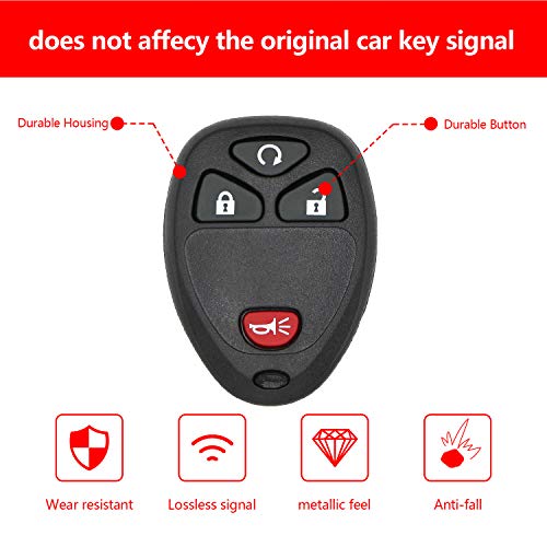 Keyless Entry Remote Control Car Key Fob Fits - Chevy Silverado Traverse Equinox Avalanche/GMC Sierra/Pontiac Torrent/Saturn Outlook Vue 2007 2008 2009 2010 2011 2012 2013 2014 2015 2016,