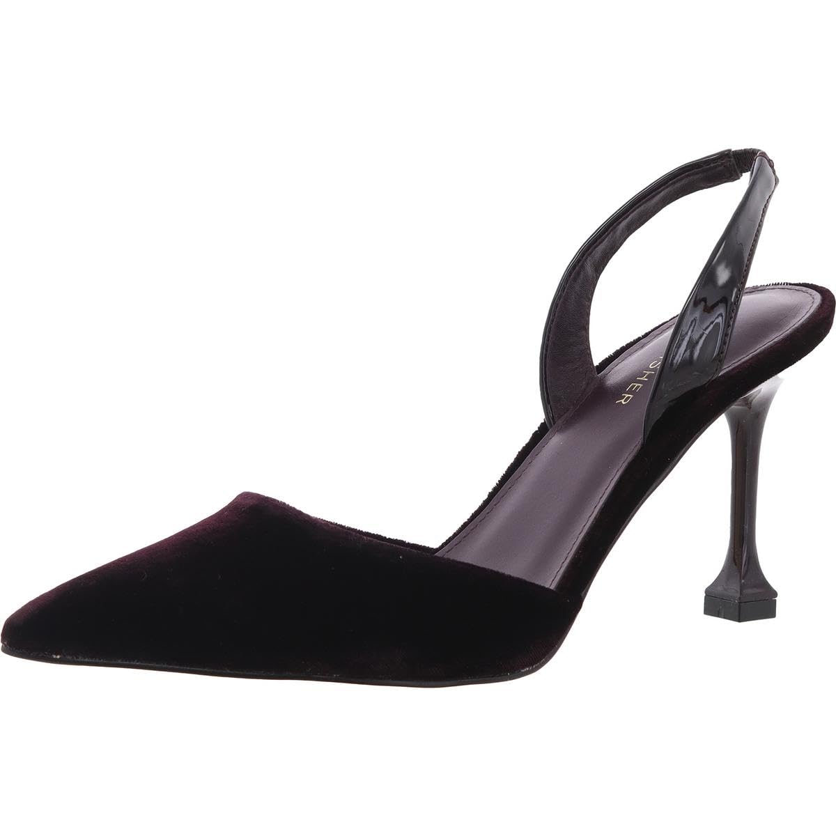 Marc Fisher Women’s HADYA Pump, Dark RED Velvet 600, 5.5
