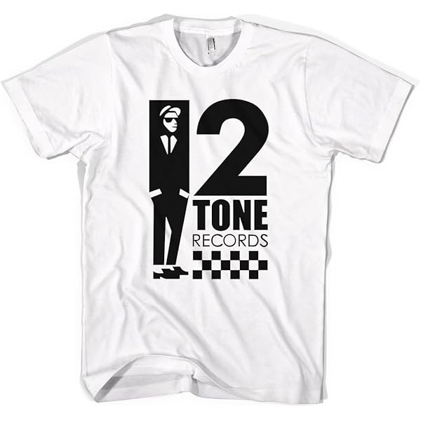 2 Tone Records Ska Unisex T-Shirt (L, White) | Amazon.com
