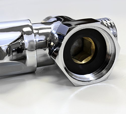 3 T+adapter+Shut+off+Winged+Connector+Chrome