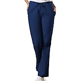 Cherokee Scrub Pants for Women Drawstring Waist with Flare Leg 3 Pockets, Fade Resistant, Durable & Easy Care Fabric - 4101