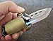 Feng Fang Windproof Lighter Inflatable re-use Cigar Cigarette Lighter Folding Knives (Copper Color)