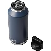 YETI Rambler 64 oz Bottle, Vacuum Insulated, Leakproof, Stainless Steel with Chug Cap, Navy
