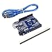 UNO R3 Board ATmega328P CH340 Development Kit Arduino Microcontroller Board with USB Cable Compatible to Arduino UNO R3 Robot