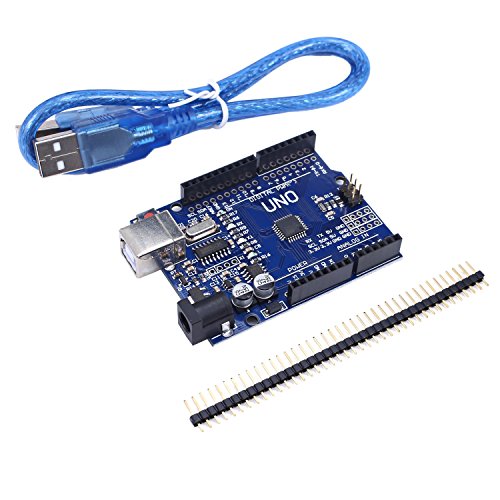 UNO R3 Board ATmega328P CH340 Development Kit Arduino Microcontroller Board with USB Cable Compatible to Arduino UNO R3 Robot