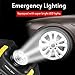 Tire Inflator, Electric Air Compressor Pump, 12V DC Portable Tire Pump with Digital Display up to 150PSI with Emergency LED Lighting and 10ft Long Cable for Car, Bicycle, Ball and Other Inflatables