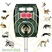 Wikomo Animal Repeller with Ultrasonic Sound Solar Powered Waterproof Outdoor Motion Sensor and Flashing Light Rabbit Repeller for Cats, Dogs, Squirrels, Moles, Martens, Possum, Hedgehog, New Version