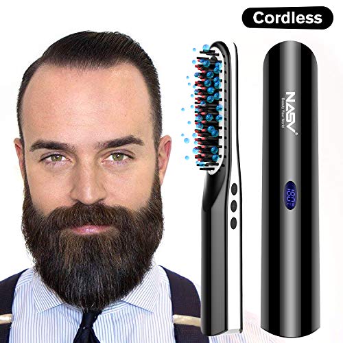cordless heated beard brush