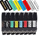 Airmall Compatible Label Tape Replacement for TZ TZe-131 TZe-231 TZe-431 TZe-531 TZe-631 TZe-731 TZe-334 TZe-335 Laminated Label, 1/2 Inch x 26.2 Feet,Work with Ptouch PTD600, PT-D210 8 Pack Combo Set