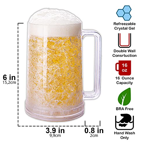 Freezer Mugs With Gel Beer Mugs For Freezer Frosted Beer Mugs Freezer