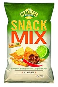 Amazon.com : The Real Deal All Natural Snacks Mix, Chili Lime, 12 Ounce Pack of 12 : Snack 