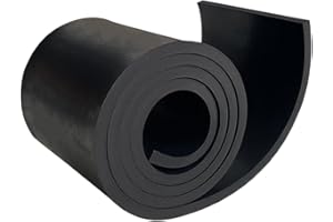 LABZHANG Thick Neoprene Rubber Strips 1/4 (.25)" Thick X 4" Wide X 3.3'Long, Solid Rubber Strips for Crafts, Flooring