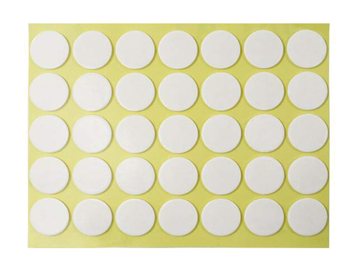 Fodattm Clear Waterproof Double Sided Adhesive Acrylic Film Sticker Super Sticky No-Trace Mounting Tape for Home Decor Office (Round A# - 280PCS)