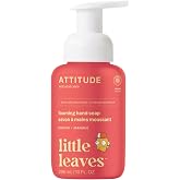 ATTITUDE Foaming Hand Soap for Kids, EWG Verified, Mango, 10 oz | Fun Foam, Easy for Small Hands, Moisturizing, Dermatologically Tested, 98% Naturally Derived, Vegan, Liquid Hand Wash