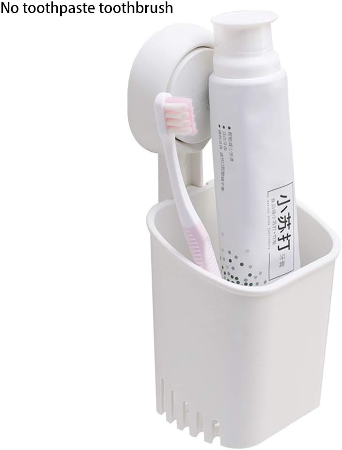 VICV2RO Toothbrush Holder Bathroom Organizer Drain Hole Rack Toothpaste