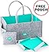 XL Baby Diaper Caddy Organizer with FREE Pouch - Nursery Organizing Basket For Baby Changing Essentials - Baby Shower Gift Idea and Toy Storage For Boys And Girls | MARI New York
