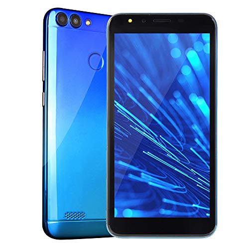 2019 New -Unlocked Cell Phone, 5.5''Ultrathin Android 6.0 Octa-Core 512MB+4G GSM WiFi Touch Screen Smartphone Mobile Phone (Blue)