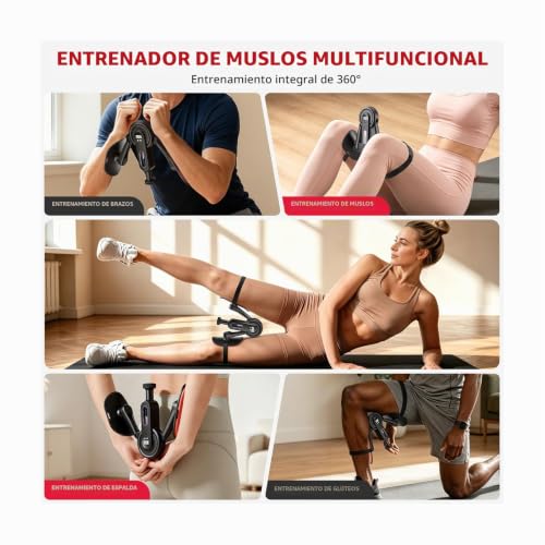 Kegel Thigh and Pelvic Floor Exerciser for Women and Men, LED Display | Resistance 0–61 kg, Buttocks and Inner Legs, Home Gym, 360° Training Thigh Master