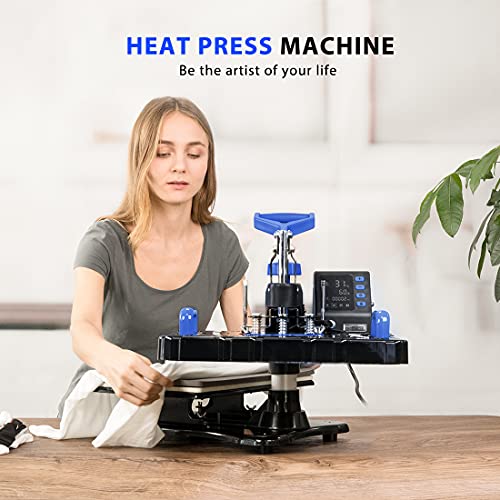 VIVOHOME Upgraded 8 in 1 Combo Multifunctional Swing Away Clamshell