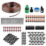 KORAM IR-D 50 Feet Blank Distribution Tubing Hose Plant Watering Irrigation Drip Kit Accessories Include Atomizing Nozzle Mister Dripper, 1/4-Inch