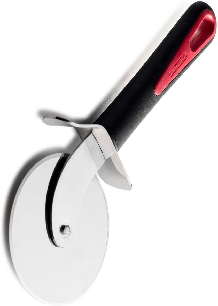 Westmark Pizzarad/Teigrad, Rostfreier Edelstahl, Rad-Durchmesser: 7,6 cm, Gallant, Schwarz/Rot, 29282270