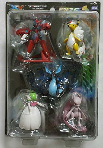 Takaratomy Pokemon Moncolle Vol.1 (5 Pack Figures)-Charizard ,Gardevoir ,Scizor ,Ampharos,Mewtwo
