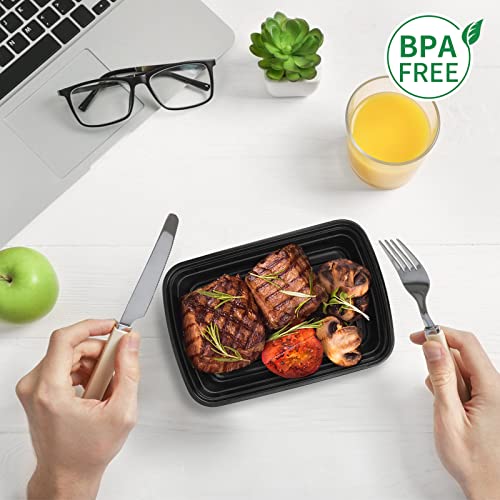 [20 Pack] Meal Prep Containers 1 Compartment, BPA Free Reusable Plastic