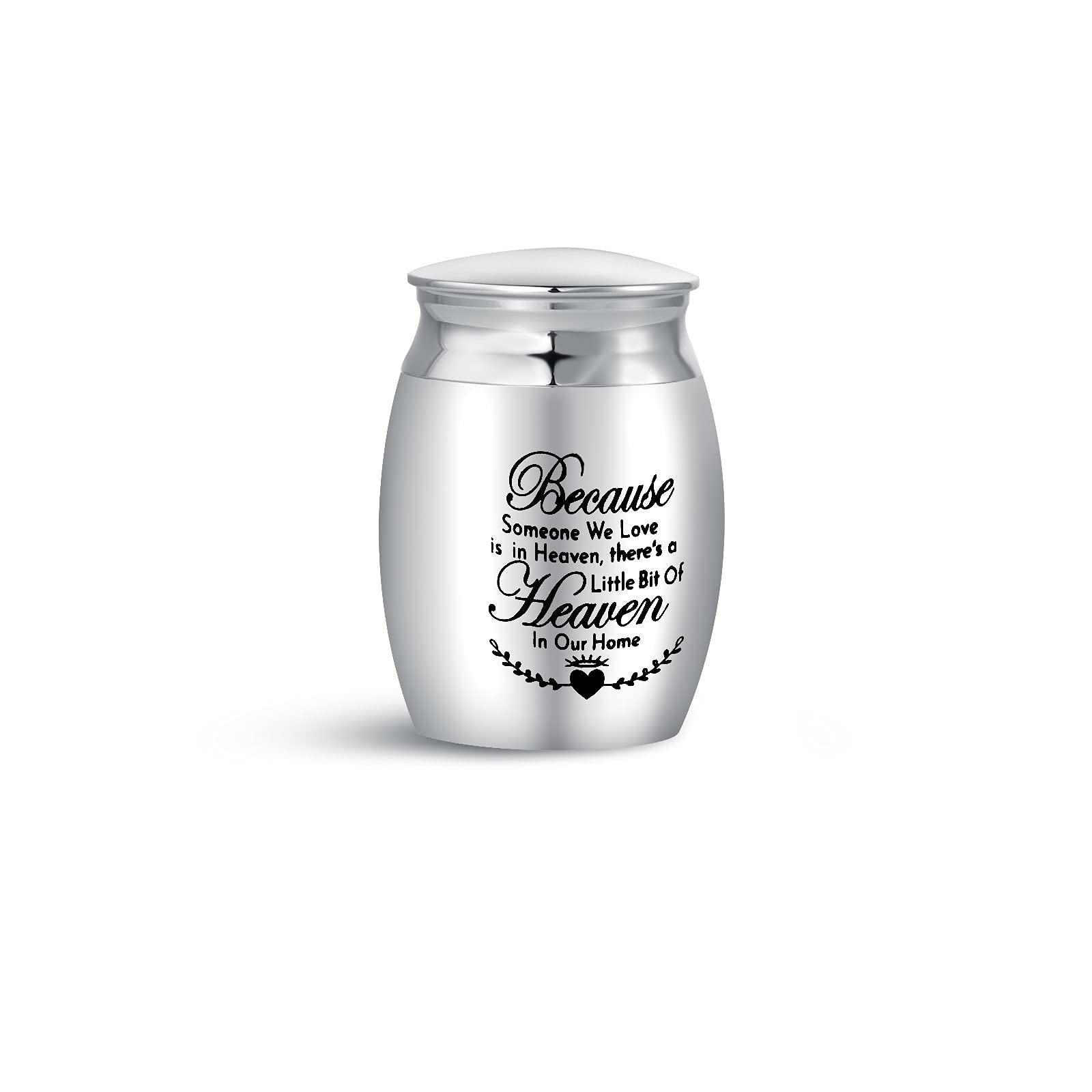 KunBead Jewelry Love Heart Small Cremation Urns for Human Pet Ashes Adult Holder Urn Mini Keepsake Decorative Memorial