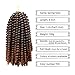 4Pcs Spring Twist 8 inches Ombre Fluffy Spring Twist Crochet Braiding Hair Bomb Twist Crochet Synthetic Hair Extension #T1B/30