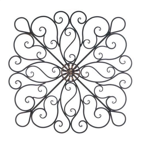Accent Plus Wrought Iron 36-inch Scroll Wall Art for Living Room, Hallway, Bedroom